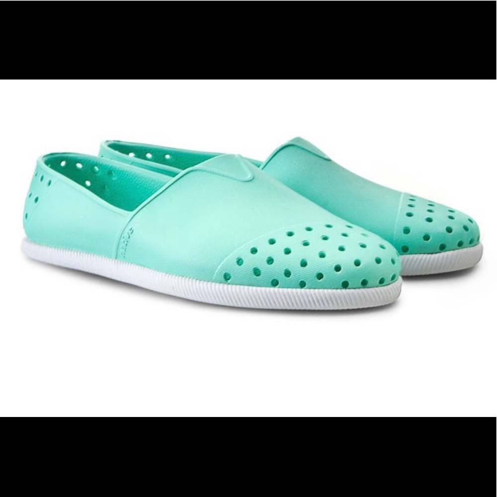 New! Native shoes Verona glass green/white Adult